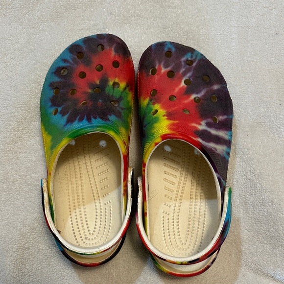 CROCS Shoes - CROCS Vibrant Tie-Dye Sandals
